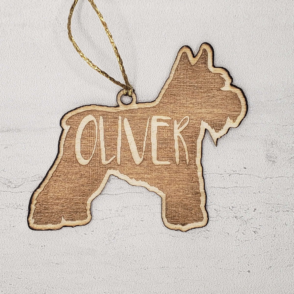 Personalized Dog Wood Ornament / Key Chain