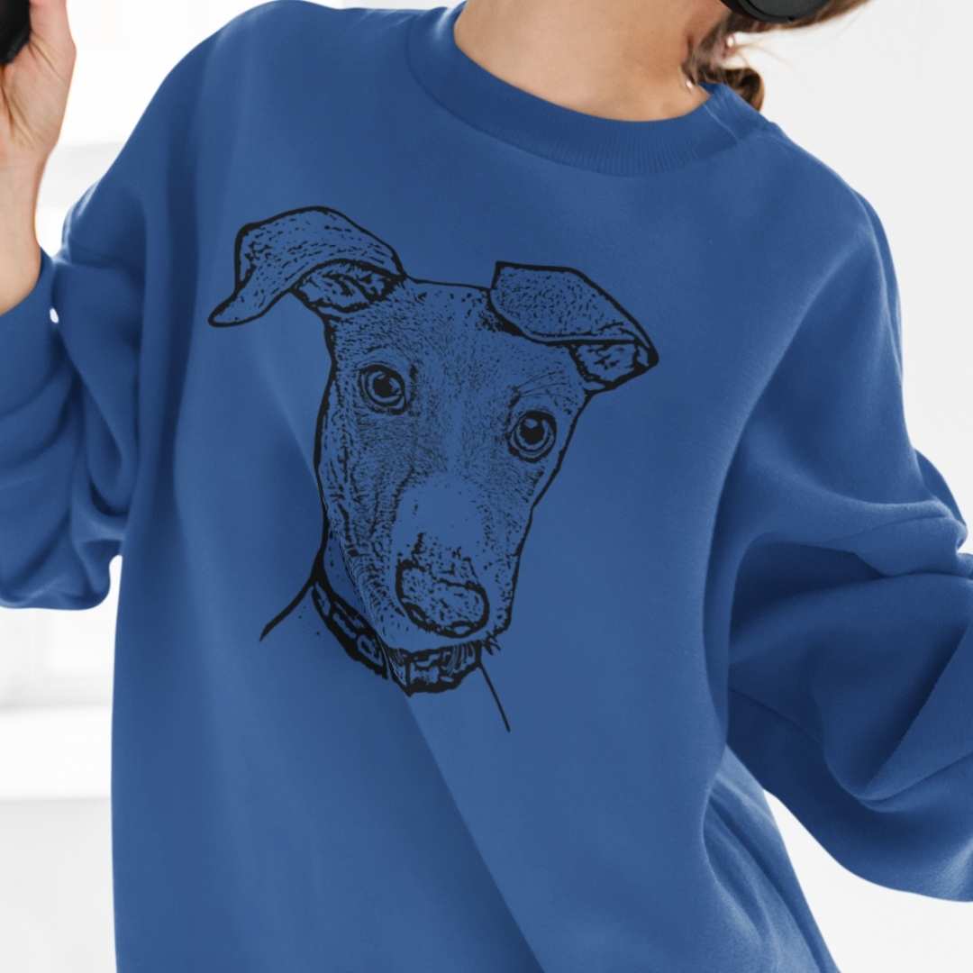 Personalized Pet Portrait Crewneck Sweatshirt