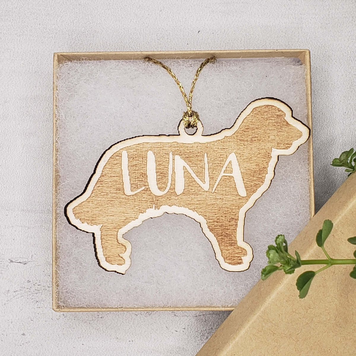 Personalized Dog Wood Ornament / Key Chain