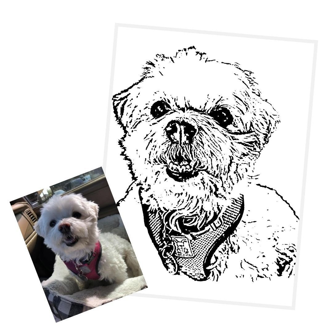 Custom Ink Portrait (Digital Download) - GoodBarks