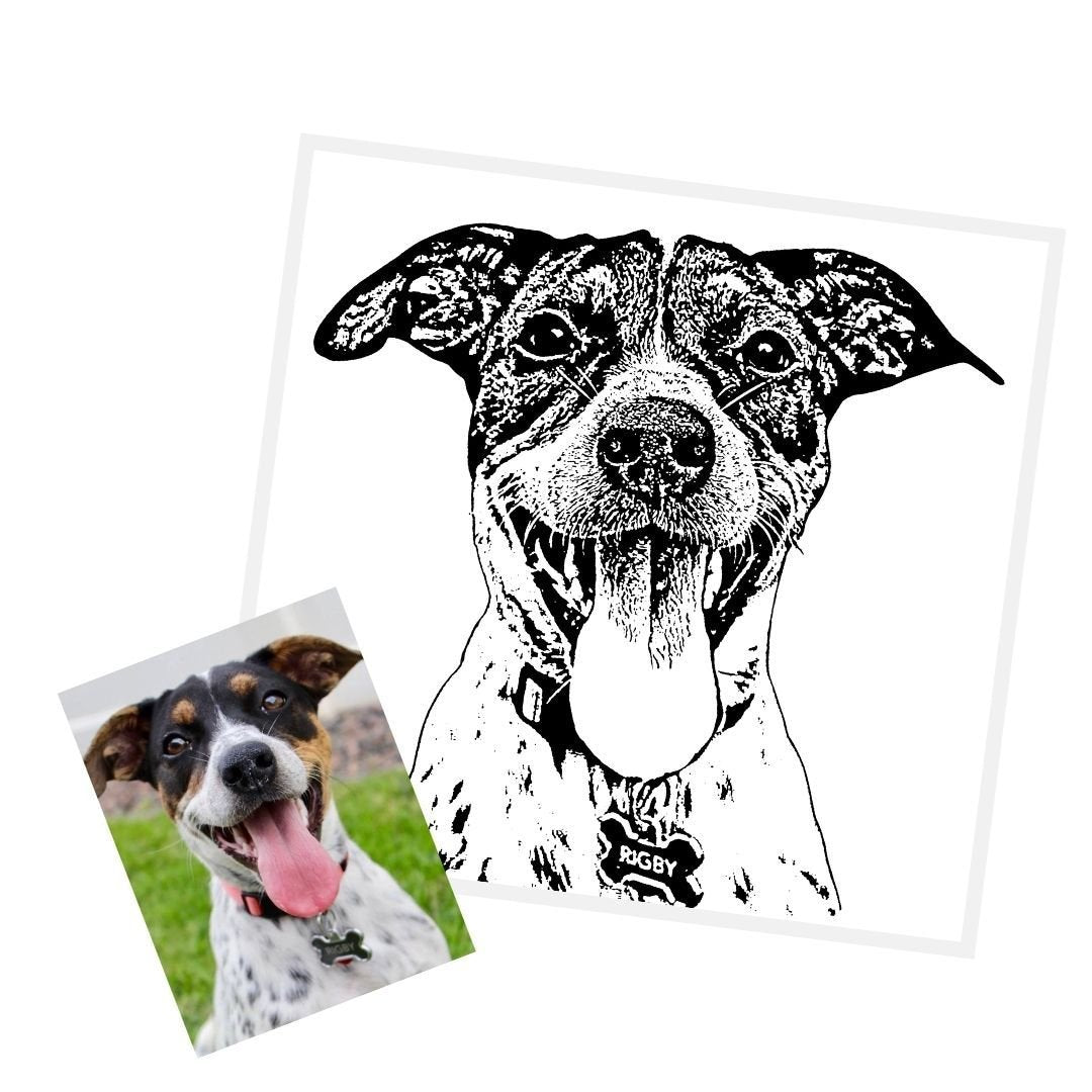Custom Ink Portrait (Digital Download) - GoodBarks
