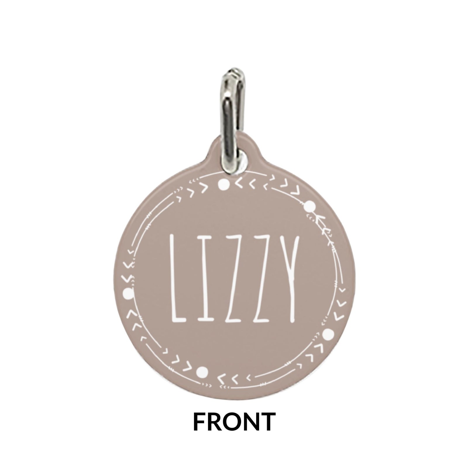 Custom Pet Tag - Modern Wreath - GoodBarks