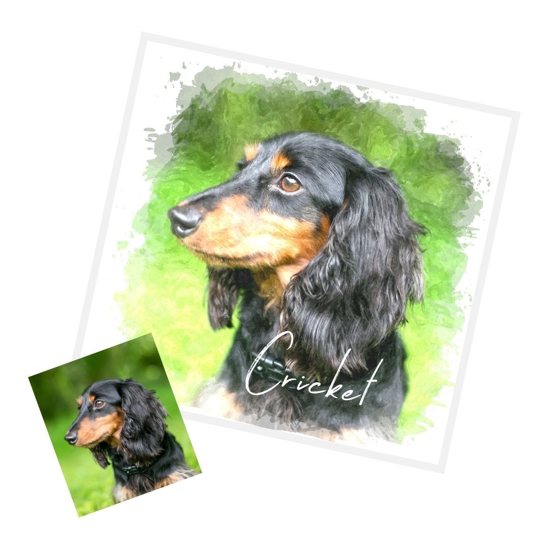 Custom WaterColor Portrait (Digital Download) - GoodBarks