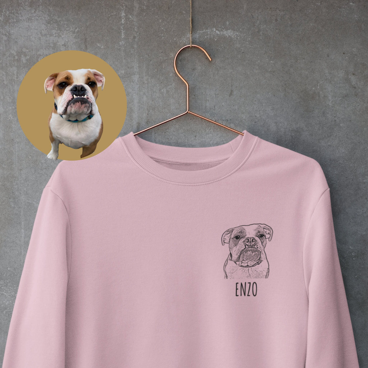 Custom Pet Face Portrait Crewneck Sweatshirt, Dog Mom Gift, Cat Mom Gift, Pet Portrait, Pet Face Shirt, Gift for Pet Owner