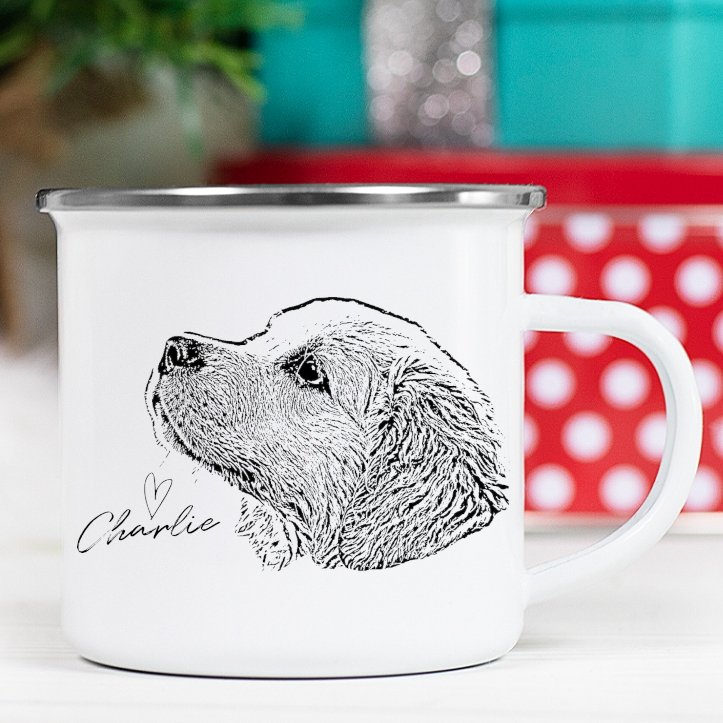 Pet Ink Portrait Camp Mug - GoodBarks